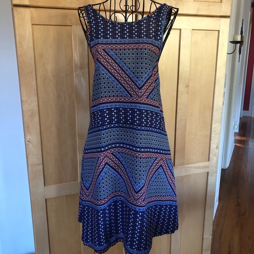 Aeropostale summer criss cross tie back boho Dress size Small